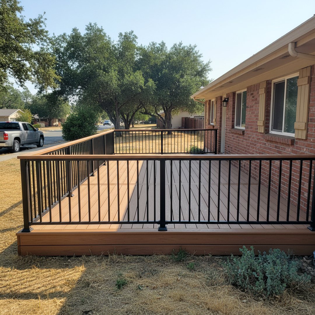 Composite Decking Installation completed by Coastal Deck Solutions in Hanford, CA