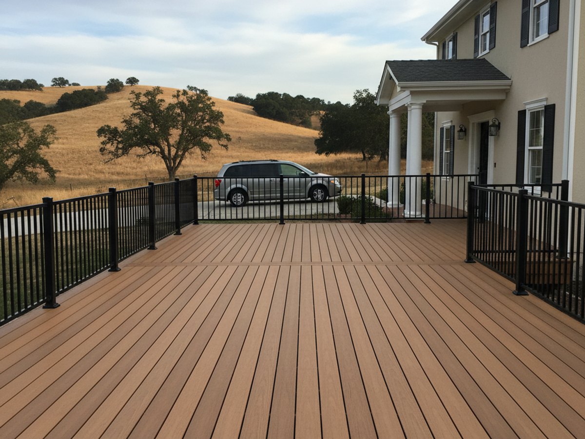 Custom Deck Design completed by Coastal Deck Solutions in Madera, CA
