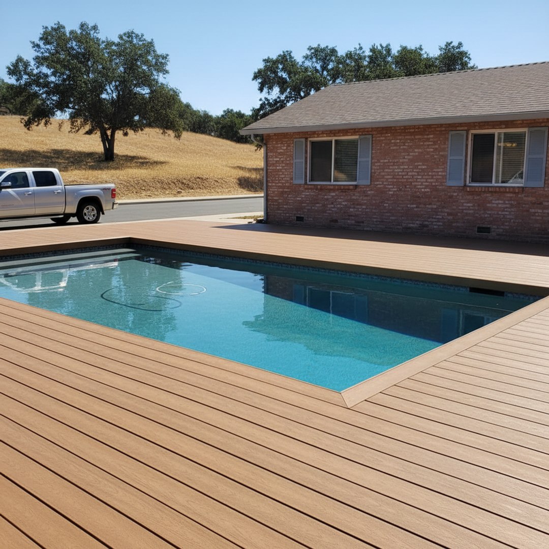 Deck Staining & Sealing completed by Coastal Deck Solutions in Fresno, CA