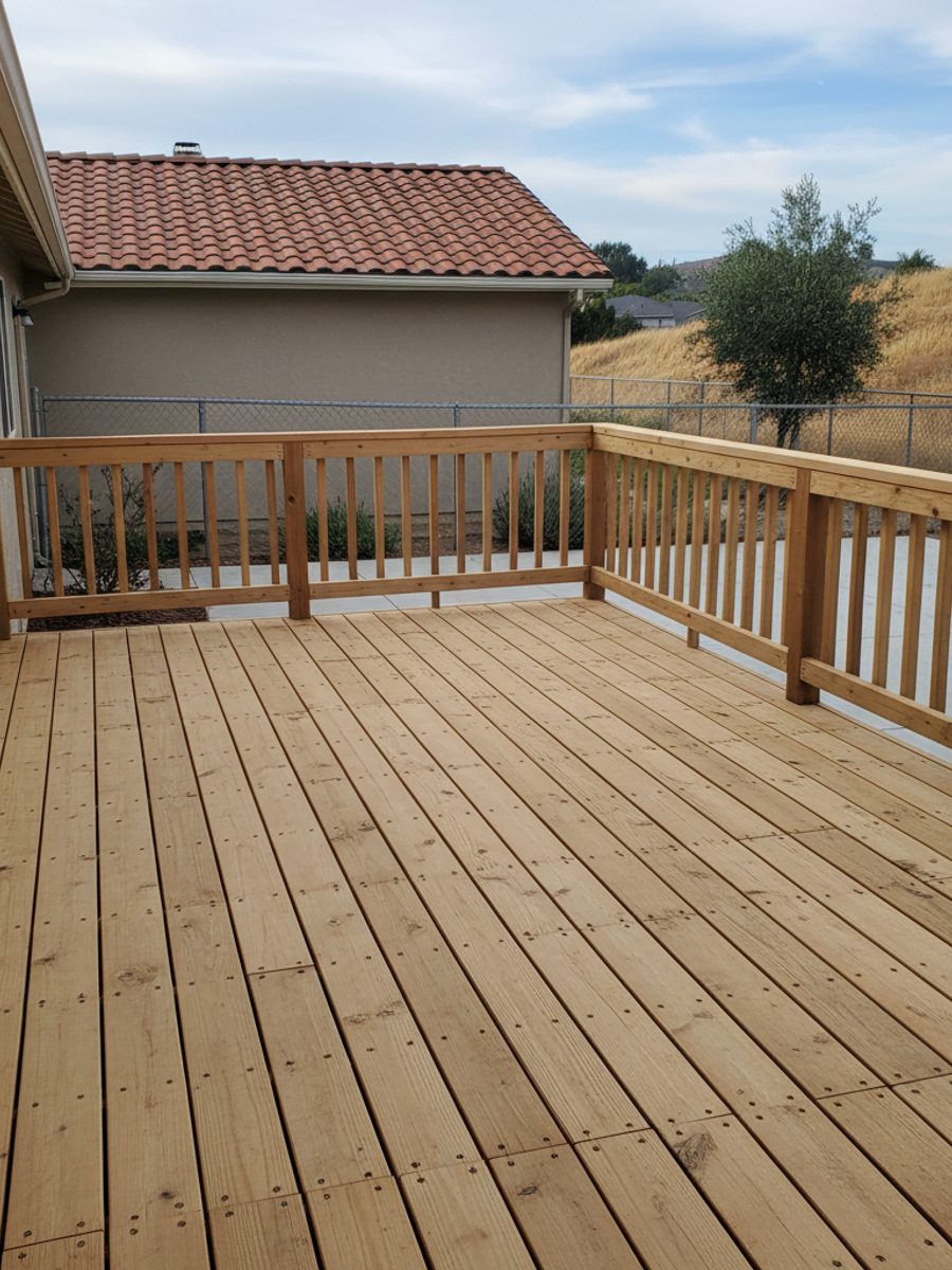 Composite Decking Installation completed by Coastal Deck Solutions in Clovis, CA