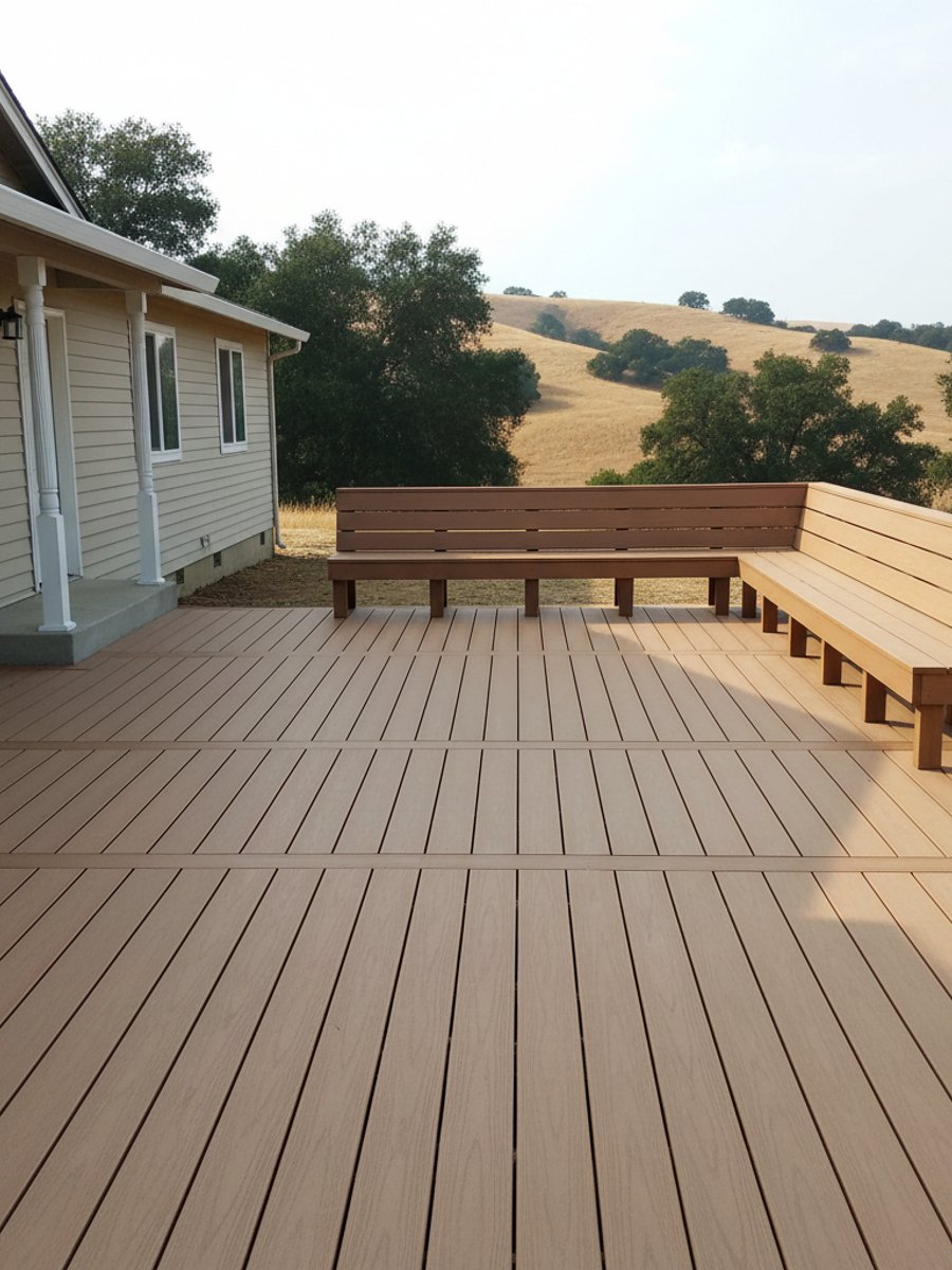 Deck Staining & Sealing completed by Coastal Deck Solutions in Kerman, CA