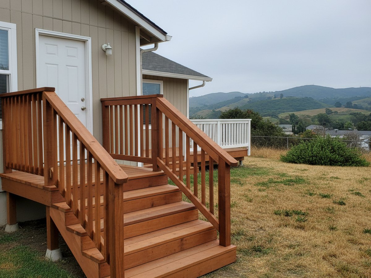 Custom Deck Design completed by Coastal Deck Solutions in Kingsburg, CA